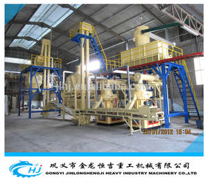 Vertical anillo de madera línea de producción de pellets para hacer de pellets con <span class=keywords><strong>2</strong></span> - <span class=keywords><strong>3</strong></span> t / h - Product Image 1