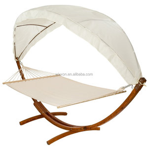 Balançoire <span class=keywords><strong>KD</strong></span> Design, support en bois massif, auvent de jardin, balançoire hamac - Product Image 5