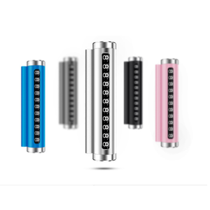 Plaque de numéro de téléphone <span class=keywords><strong>portable</strong></span> <span class=keywords><strong>temporaire</strong></span> pour voiture en alliage d'aluminium, non magnétique, installation facile, conception de roulettes cachées - Product Image 1