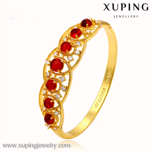 Xuping bracelets indiens de sexe en gros bijoux noble différents couleur zircon bijoux bracelet pour les femmes - Product Image 1