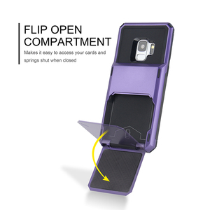 Commercio all'ingrosso supporto di carta della cassa della carta di copertura del telefono mobile per <span class=keywords><strong>samsung</strong></span> s9 tpu pc cassa del raccoglitore per la galassia s9 - Product Image 3
