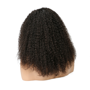 Livraison en ligne mongole 4c afro crépus bouclés perruque de cheveux humains full hd sans colle perruque frontale en dentelle livraison gratuite - Product Image 1