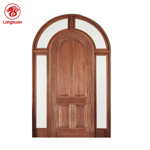 Longxuan Modern Solid Wood Front <strong>Door</strong> <strong>Design</strong> <strong>Sunmica</strong> for Exterior Apartment Use - Product Image 2