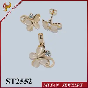 Set Perhiasan Kupu-kupu Desain Perhiasan Emas Arab