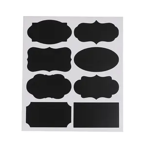 Die Cut Đen Không Thấm Nước Tái Sử Dụng PVC Bảng Đen Stickers,New Giá Rẻ Hình Blackboard Pantry Sticker Nhãn