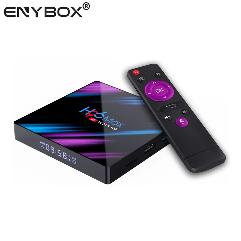 New arrival Rockchip h96 max rk3318 android 9.0 tv box google play store app download