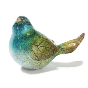Groothandel Resin Vogels Ornamenten Levensgrote Robin Standbeelden Vogel Beeldjes