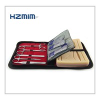 Kit de dissection médicale avancé pour étudiants, mannequin complet en PVC pour la pratique de la suture avec modèle anatomique et coussin de suture