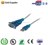 Câble adaptateur convertisseur USB 2.0 vers série DB9 RS232 9 broches mâle