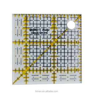 Acrílico Quilters gobernante 2,5 de 4,5 de 6,5 y 9,5 pulgadas cuadrado gobernantes Conjunto de 4 <span class=keywords><strong>Patchwork</strong></span> gobernante pulgadas (QR-07S-ABCD) - Product Image 3