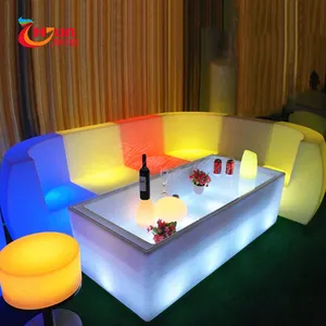 Marca di prezzi di Fabbrica di alta qualità di lusso led divano componibile per club/bar/festa di nozze/partito HJ921B