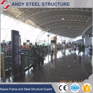 Estructura de acero para techos espaciales, fábrica de estructuras de acero en China, construcción rápida de techos de acero para aeropuertos. - Product Image 5