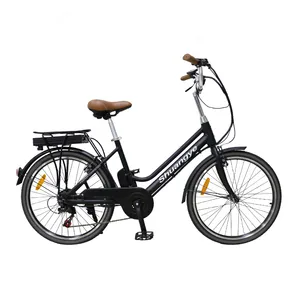 중국 까만 24 인치 도시 수입품 전동기 자전거