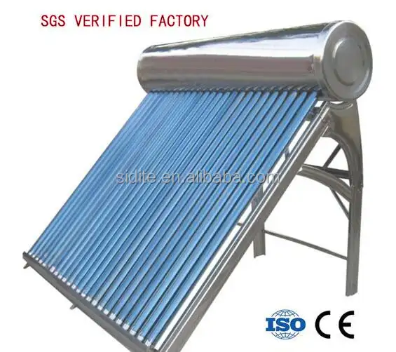 200L Quality-assured Stainless Steel Unpressurized China Manufacture Solar Water Heater for Home Use