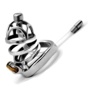 Ccrrk — <span class=keywords><strong>cage</strong></span> de pénis en métal avec anneau incurvé de 6.3cm, produits sexuels, dispositif de chasteté pour homme - Product Image 3