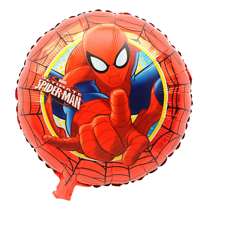 Örümcek adam oyuncaklar çocuklar için parti çocuklar kahraman sevimli karikatür helyum folyo balon