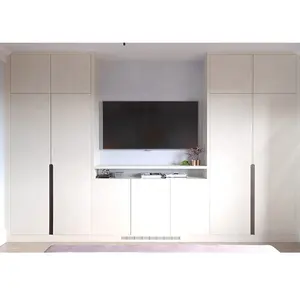 Nouveau modèle de meubles de chambre à coucher avec meuble TV