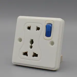 Bakelite interruptor de tomada multiinterruptor e tomada, 5 pinos de interruptor de tomada