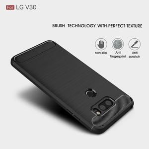 Funda de fibra de carbono para teléfono <span class=keywords><strong>lg</strong></span> <span class=keywords><strong>v30</strong></span>, carcasa suave a prueba de golpes, <span class=keywords><strong>trasera</strong></span>, cepillada, para <span class=keywords><strong>lg</strong></span> <span class=keywords><strong>v30</strong></span> - Product Image 4