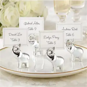 2017 new wholesale elegant bridal shower wedding party table decorations supplies lucky elephant place card table number holder