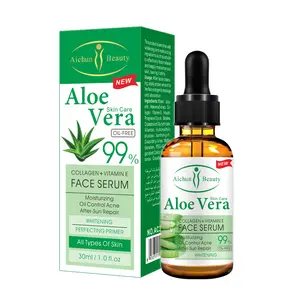 Aichun Beauty Aloe Vera Sérum hydratant et blanchissant pour toutes les peaux