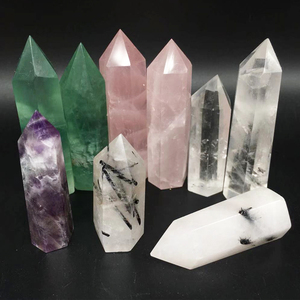 Piedras de Amatista Natural y Cuarzo Rosa, Obelisco, Varita de Cristal, Cristal en Punta, Piedras Semipreciosas Curativas para Cristales y Piedras - Product Image 5