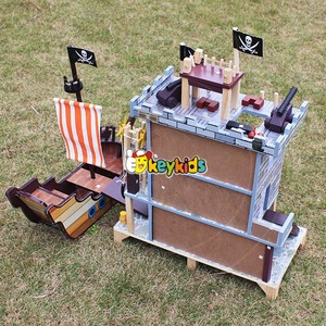 Casa delle Bambole Pirata in Legno a 3 Piani, Giocattolo Economico per Bambini W06A162 - Product Image 6