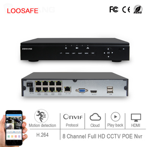8 canais Full HD CCTV POE <span class=keywords><strong>NVR</strong></span>, suporte POE <span class=keywords><strong>NVR</strong></span> gravação em tempo real - Product Image 2