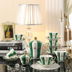 Commercio all'ingrosso 15pcs Europa royal bone china classico caffè e tè set con il contenitore di regalo - Product Image 4