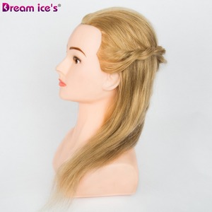 Qingdao ผมมนุษย์ชาวบราซิล16นิ้วหุ่นฝึกศีรษะพร้อมไหล่สำหรับตัดผมและถัก<span class=keywords><strong>เปีย</strong></span> - Product Image 2