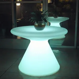 16 Farbwechsel Fern gesteuerter LED-Esstisch beleuchtet LED-Kaffee-Rund tisch