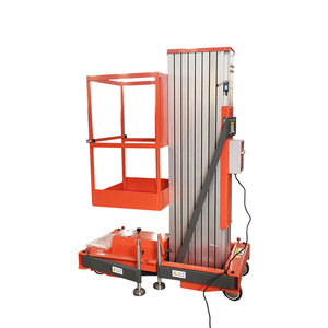 <strong>10m</strong> Electric <strong>Portable</strong> Telescopic Single Mast One Man Lift - Product Image 1