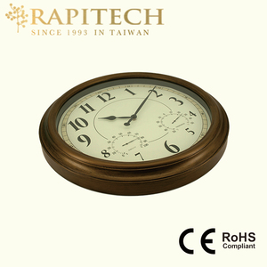 Antique 19 Inch Weather Resistant Metal <b>Case</b> Clock - Product Image 6