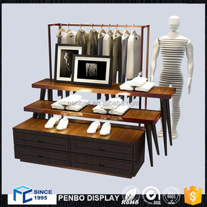 Top estilo de <span class=keywords><strong>la</strong></span> moda moderna bajo precio MDF soporte de exhibición de ropa para colgar artículo - Product Image 3