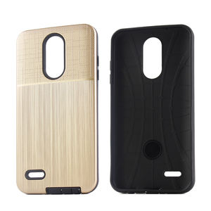 2 en 1 cepillo paño de choques rugosa cubierta de la caja del teléfono móvil para alcatel 7 contraportada - Product Image 3