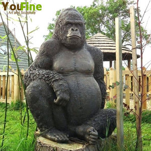 <span class=keywords><strong>Statue</strong></span> de gorille <span class=keywords><strong>en</strong></span> bronze pour la décoration de jardin - Product Image 1