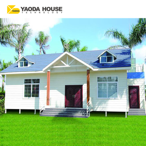 Casa prefabricada de acero ligero para <span class=keywords><strong>playa</strong></span>, casa prefabricada con estructura de acero, jardín Cebu filipino, Villa de verano - Product Image 1