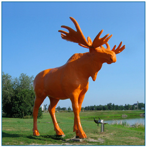 Large animal fiberglass <strong></strong> <strong>resin</strong> <strong>moose</strong> statue china factory outlet for for and garden zite support - Product Image 2