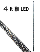 Paire de fouets lumineux LED RGB extrêmes torsadés de 4' pour la danse, état neuf, température de couleur 6000k pour ATV UTV SXS RZR VOITURE