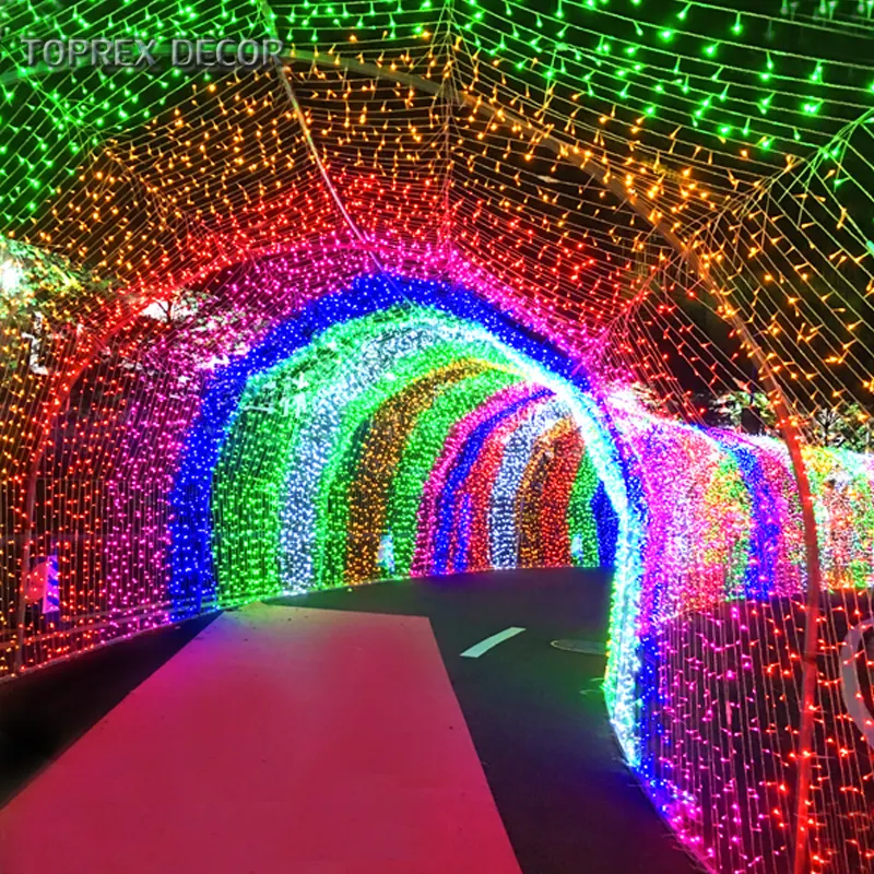 TOPREX DECOR LEDトンネル照明防水屋外LED妖精色装飾ストリングライト10m