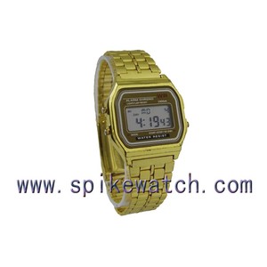 Reloj digital dorado de China, certificado CE & ROHS - Product Image 1