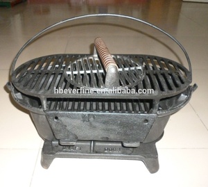 <span class=keywords><strong>Barbecue</strong></span> Hibachi en <span class=keywords><strong>fonte</strong></span> de haute qualité pour les fêtes en plein air, la cuisson en intérieur, les voyages, les vacances - Combustible bois, charbon de bois, granulés de charbon de bois - Product Image 6