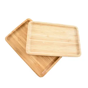 Bandeja de rolamento de madeira, cor natural, simples, alimentação rápida, madeira, bambu