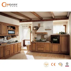 De moda de diseño contemporáneo de madera sólida del gabinete de la cocina, gabinete de la cocina en kerala