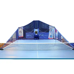 Hot Koop Professionele Club Training Ping Pong Robot Oukei TW2700-ES9 Dubbele Hoofden Automatische Tafeltennis Robot