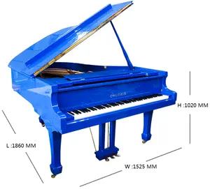 Piano Tiongkok dengan Palu Jerman, 88 Nada Menyesuaikan HG-186B Piano Besar Bayi