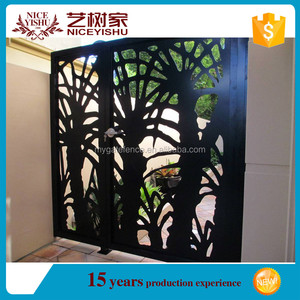 Alibaba 2016 nuevos productos última láser único corte principal puerta de hierro diseños - Product Image 3
