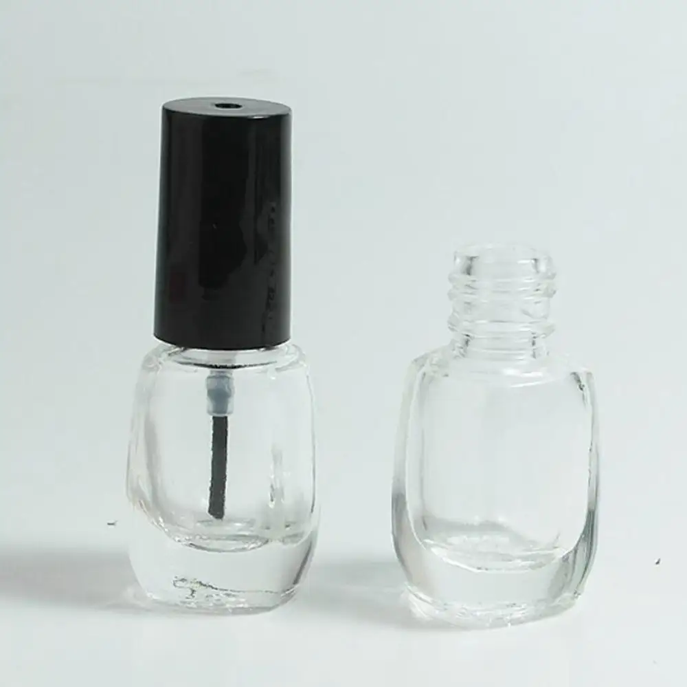 <span class=keywords><strong>Transparent</strong></span> 3 ml runde leere glas nagellack flaschen mit kappen und pinsel