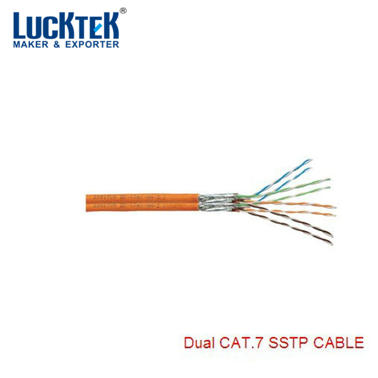 4 pairs Cat 7 sstp 1000ft твердого проводника кабеля 24AWG локальной сети Ethernet RJ45 провод с заводская цена