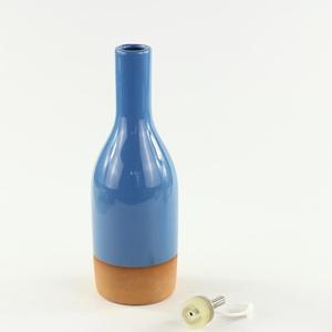 Bella Bottiglia Blu per Olio d'Oliva <span class=keywords><strong>in</strong></span> Terracotta Smaltata per la Cucina - Product Image 2